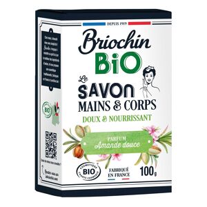 Briochin Savon mains et corps Briochin Bio Amande douce - Pain de 100 g