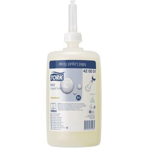 Tork Lot de 6 recharges d'1 litre de savon liquide doux parfumé usage courant pour distributeur S1