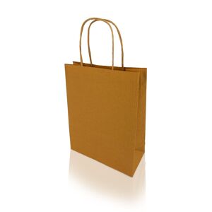 Bong Boîte 250 sacs poignées torsadées kraft naturel 100%, format 32 x 42 x 15 cm, Couleur Naturel