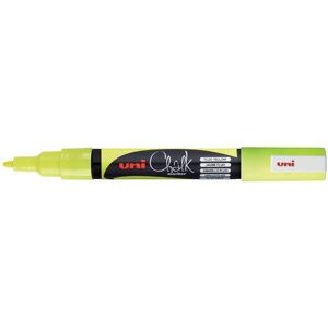 Uni-ball Marqueur craie Chalk marker PWE3MS, jaune fluo - Lot de 5 Bleu royal