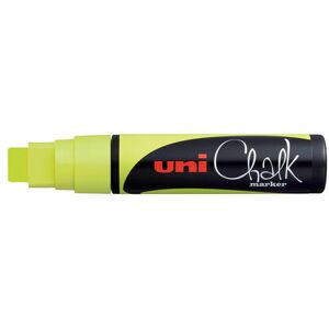 Uni-ball Marqueur craie Chalk marker PWE17K, noir - Lot de 2 Jaune fluo