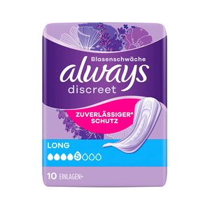 Always discreet Serviette pour fuites urinaires Long - Lot de 2