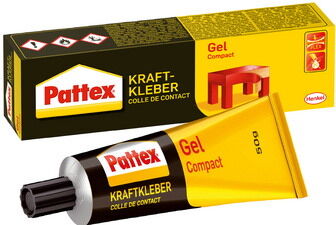 Pattex Colle de contact Gel Compact, avec solvant, tube de - Lot de 3