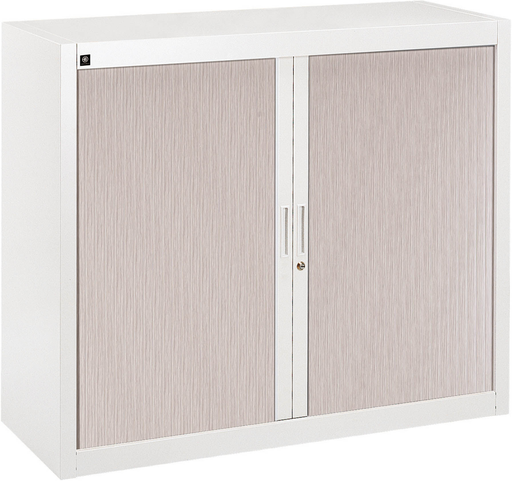 Armoire à rideaux démontables 100 x 120 cm portes chêne gris