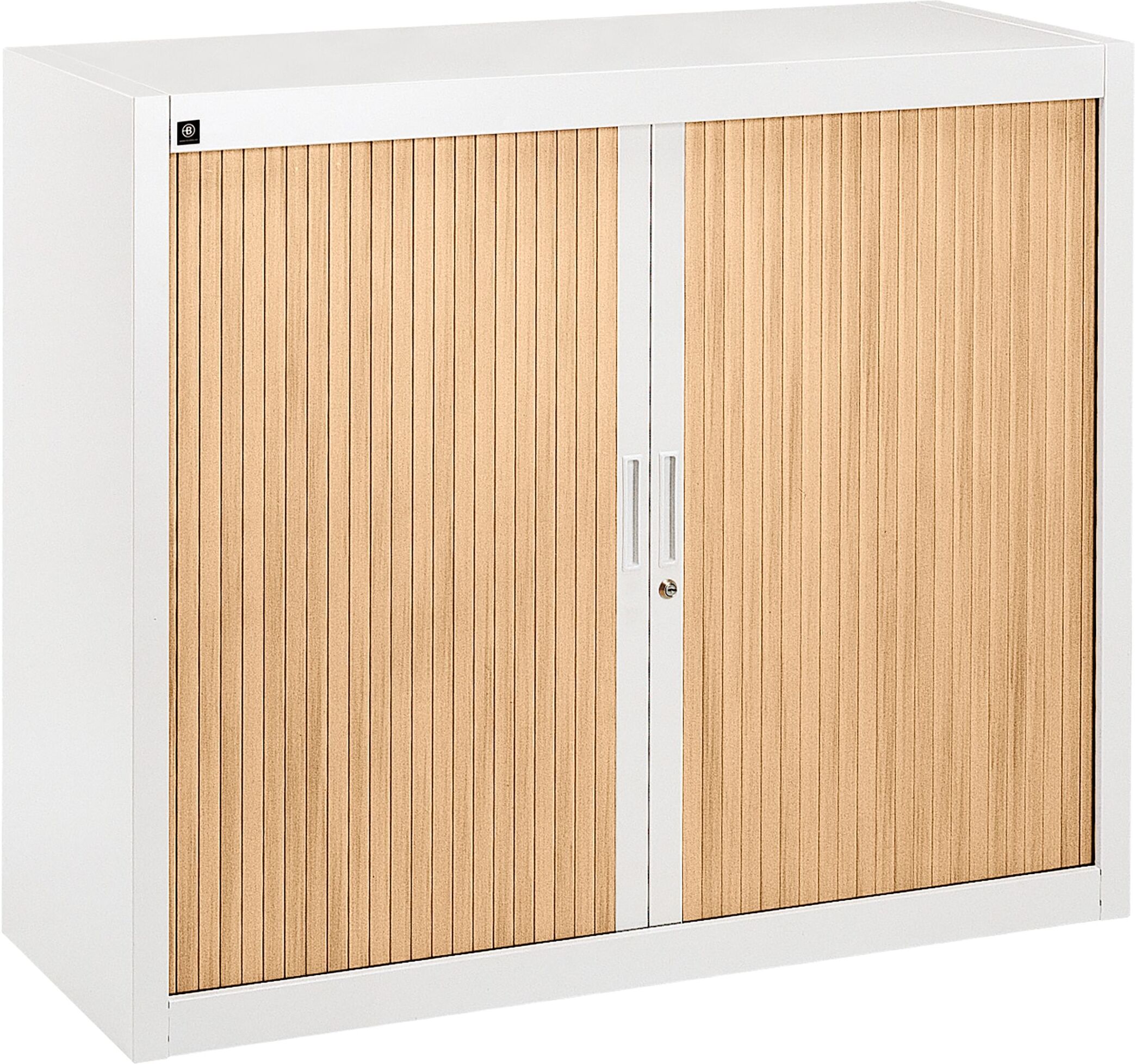 Armoire à rideaux démontables 100 x 120 cm portes hêtre Kiwi