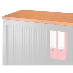 Top de finition bois hêtre pour armoire métal L 120 x P 45 cm - hêtre