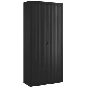 Armoire haute à rideaux démontables Classiques 220 x 100 cm noir Orange