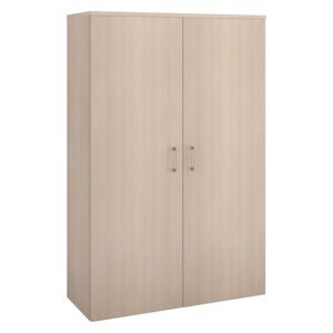 Armoire haute bois H 182 x L 120 cm avec portes battantes chêne clair - Arch Chêne gris