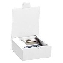 Boîte postale kraft blanc simple cannelure L 18 x l 10 x H 5 cm - Lot de 50