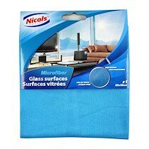 Nicols Pack 5 lavettes microfibre pour vitres Nicols