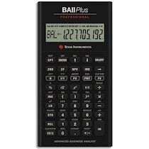 Texas Instruments Calculatrice financière BA II Plus Pro IIBAPRO/TBL/4E6/B