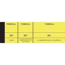 Elve Bloc 'Tombola', 50 x 150 mm, jaune canari - Lot de 20