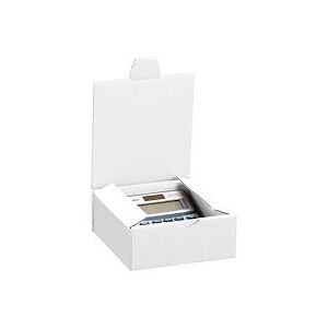 Boîte postale kraft blanc simple cannelure L 18 x l 10 x H 5 cm - Lot de 50 - Publicité