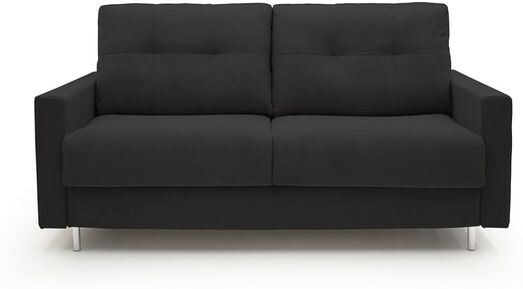 ALTEREGO DIVANI Canapé lit Rocky canapé convertible 3 places noir 140 cm