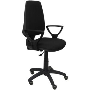 Piqueras y crespo Chaise de bureau ELCHE - accoudoirs fixes - Noir Marron