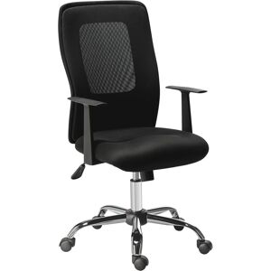 Chaise de bureau assise tissu dossier maille Net Mesh noir