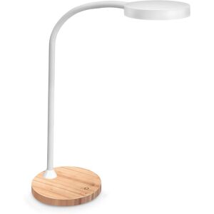 Cep Lampe de bureau Led intégrée Flex - Cep - 5,46 W - Bras flexible - blanc/bois Rose