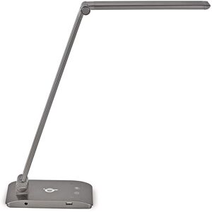 Maul Lampe de bureau MaulStella Qi, led intégrées, 4 intensités, 3 niveaux températures, USB, gris foncé