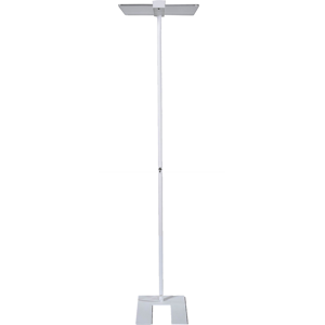 Unilux Lampadaire orius glasslight Unilux led cellule blanc sur socle