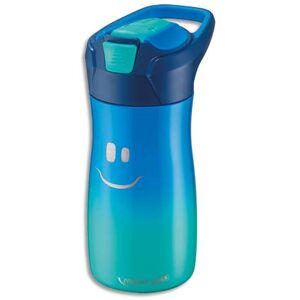 Maped Gourde Picnik 430 ml Concept enfants Bleu, en PP, bouton automatique, système de pipette, étanche - Lot de 2