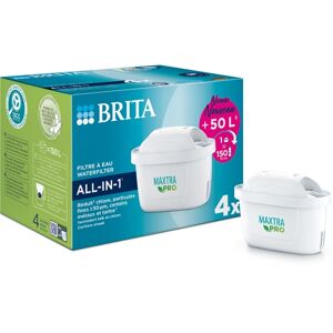 Brita FRANCE Pack de cartouches filtrantes Pack 4 filtres à eau MAXTRA PRO- AIO Bleu / turquoise