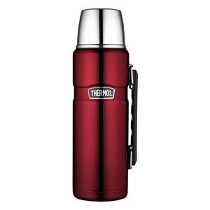Thermos Bouteille isotherme STAINLESS KING, 1,2 L, rouge Noir