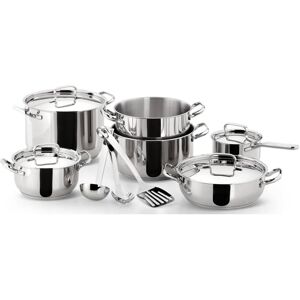 LAGOSTINA Set poêles et casseroles SFIZIOSA Set 13 pièces Induction Stone white