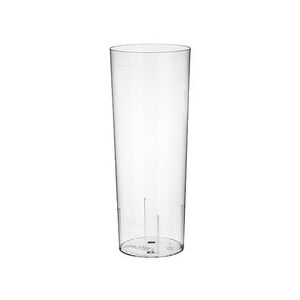 Verre à cocktail en plastique PS, 0,3 l, transparent - Lot de 5 Blanc