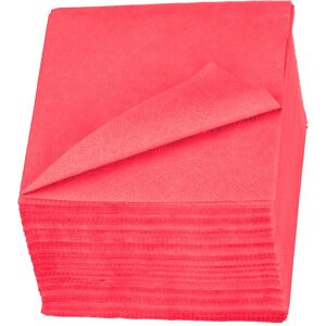 Serviette de table en ouate Tork Lunch 24 x 24 cm rouge - Paquet de 200 Noir