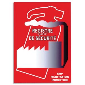Wonday Registre de sécurité A4 64 pages, présente toutes les règles relative ERP, L30xH0,4xl21 cm - Lot de 2
