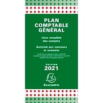 Exacompta Plan comptable général avec couverture plastique 17,5x9cm - Lot de 10