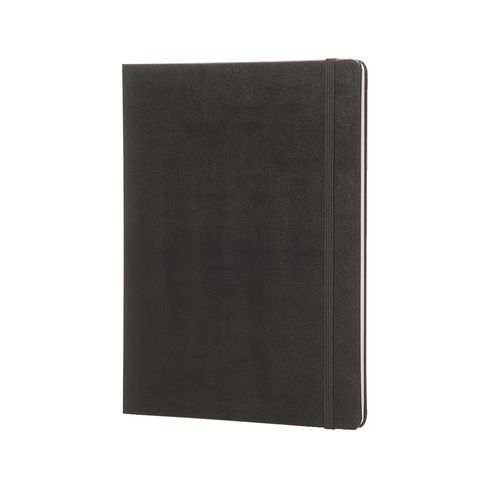 Moleskine Carnet professionnel Moleskine rigide noir 19 x 25 cm - ivoire ligné - 192 pages Noir