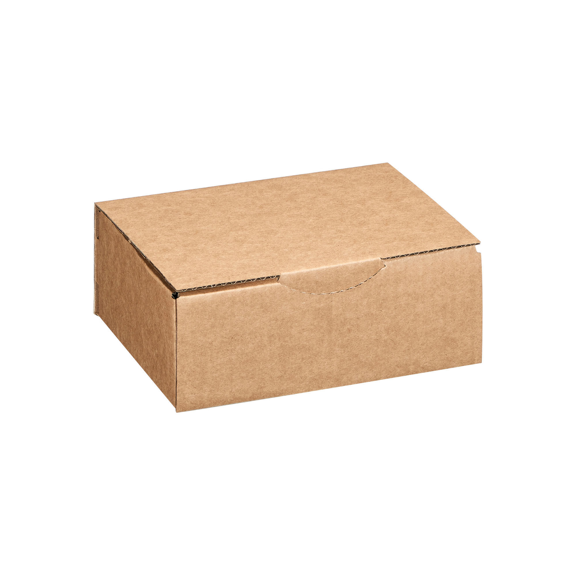 Boîte postale kraft brun simple cannelure H 7,5 x L 14 x P 20 cm - Lot de 50