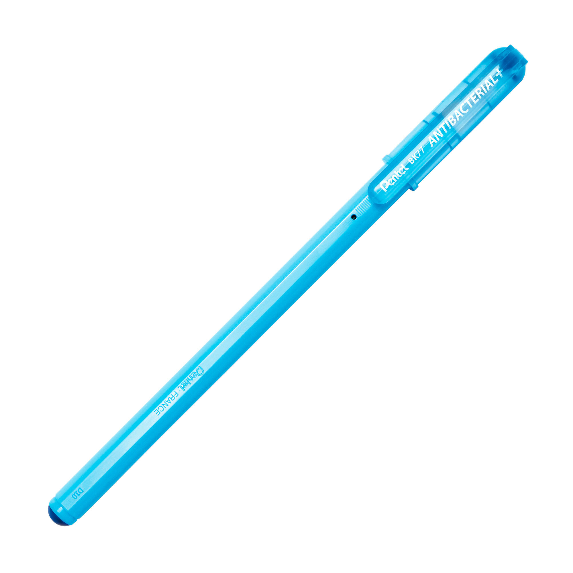 Stylo bille Pentel antibactérien BK77 Antibactérial pointe 0,7 mm - écriture moyenne - bleu Bleu