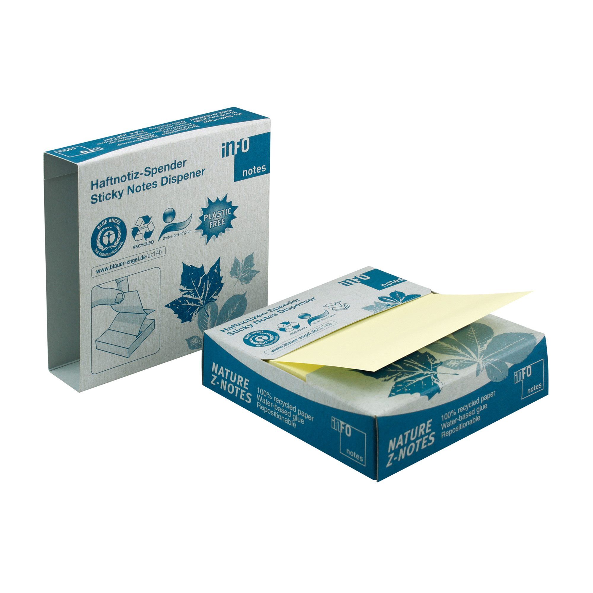 Distributeur Z-notes carton Ecologique Info Notes Corail