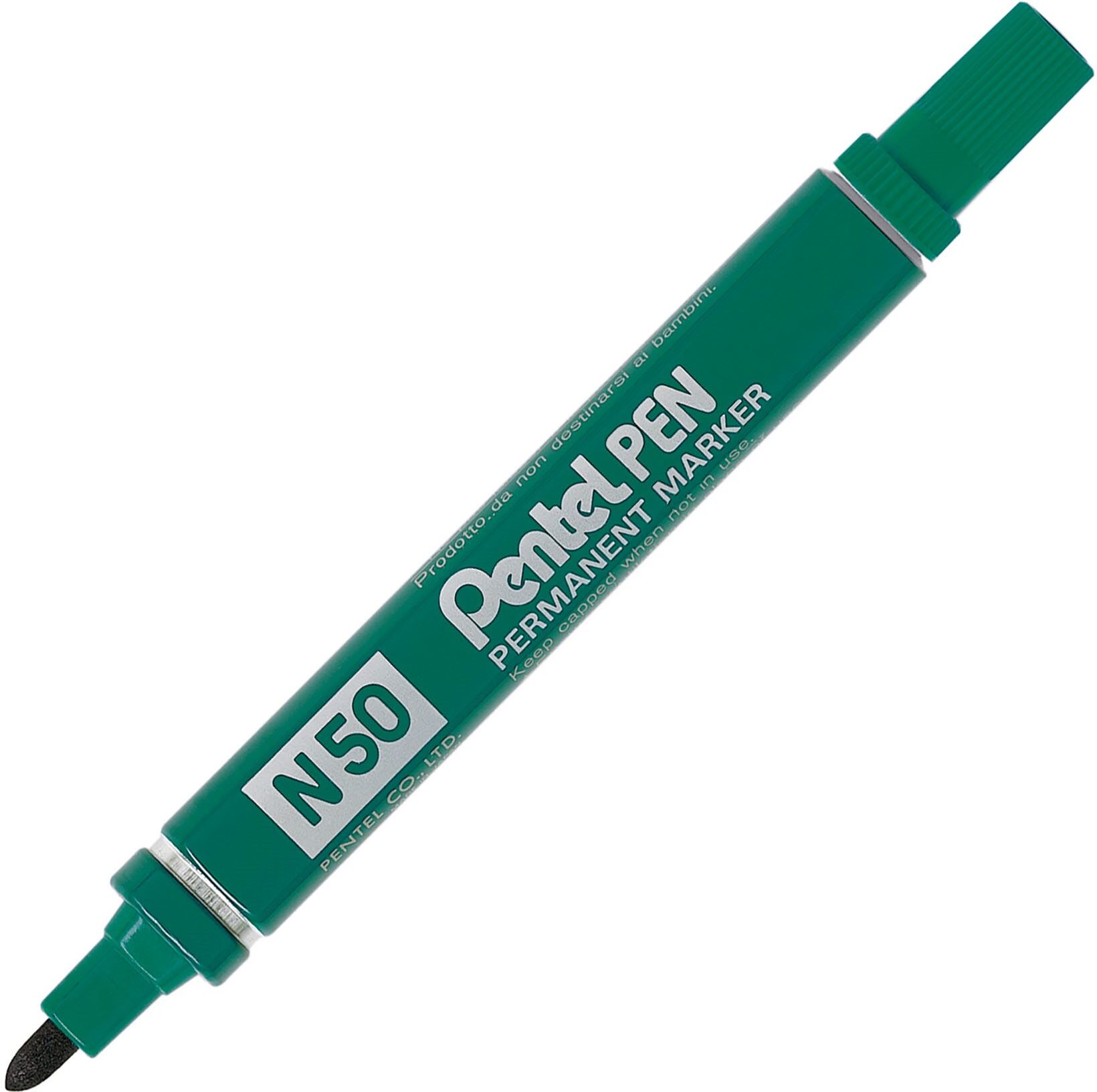 Marqueur permanent Pentel N50 pointe ogive 4,3 mm - vert