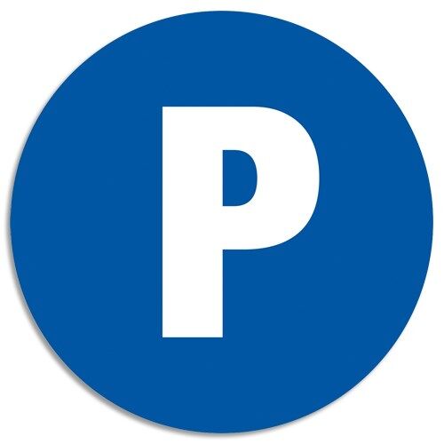 Exacompta Panneau polypropylène non adhésif Parking privé 30 cm - Bleu Violet