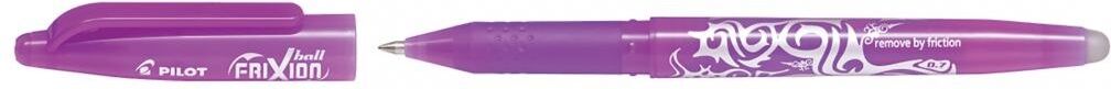 Pilot Roller gel FriXion Ball 07. Effaçable et rechargeable. Encre mauve - Lot de 6