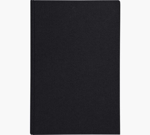 Registre folioté format 25,5x39cm 400 pages 90g quadrillées 5x5. Toilé. Coloris noir