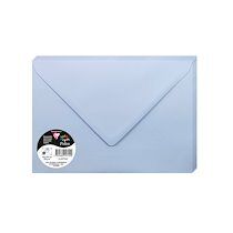 Clairefontaine Paquet de 20 enveloppes Pollen 162x229mm 120g/m² - Bleu lavande - Lot de 3