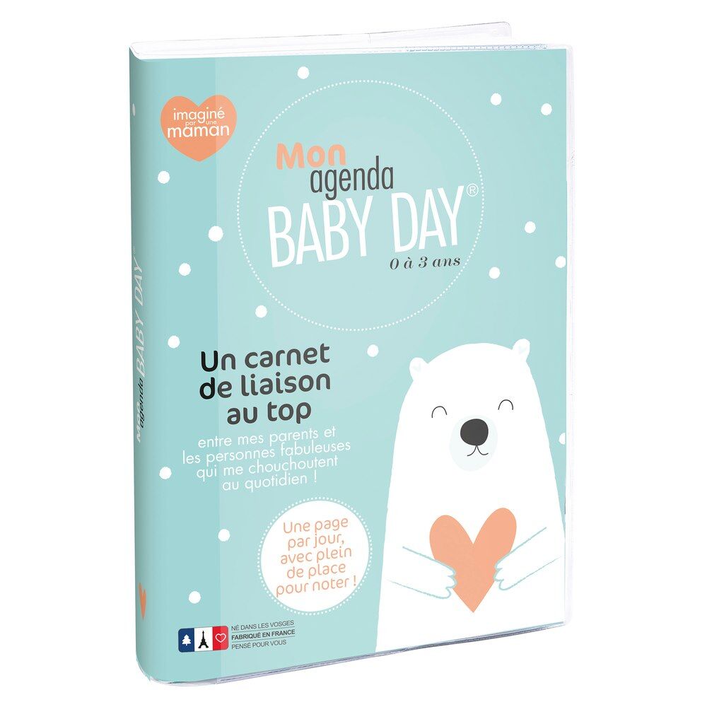 Agendas exacompta Agenda Baby Day 15 x 21 cm Journalier non daté - Visuel - Lot de 6