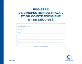 Elve Registre 'Inspection du travail et comité d'hygiène et - Lot de 2