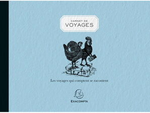 Exacompta Carnet de voyages pocket 11x15cm 40 pages - Lot de 6