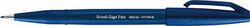 PentelArts Stylo feutre Brush Sign Pen SES 15, bleu nuit - Lot de 7