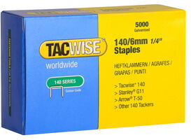 Tacwise Agrafes 140/6 mm, 5.000 pièces, galvanisé - Lot de 3 Bleu