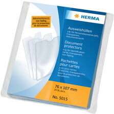 Herma étui de poche, PP, 1 poche, 0,14 mm, transparent - Lot de 50