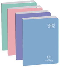 Exacompta Agenda scolaire SOFT HARMONY, 2024/2025, assorti - Lot de 12 Vert clair