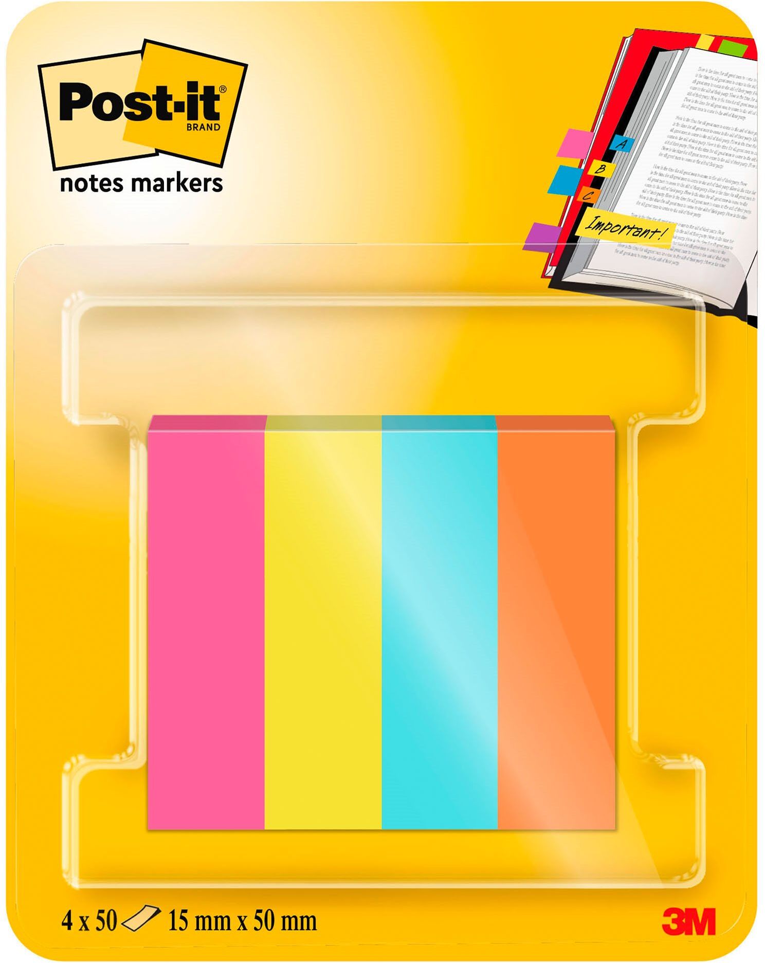 Marque-pages papier couleur Poptimistic Post-it Noir