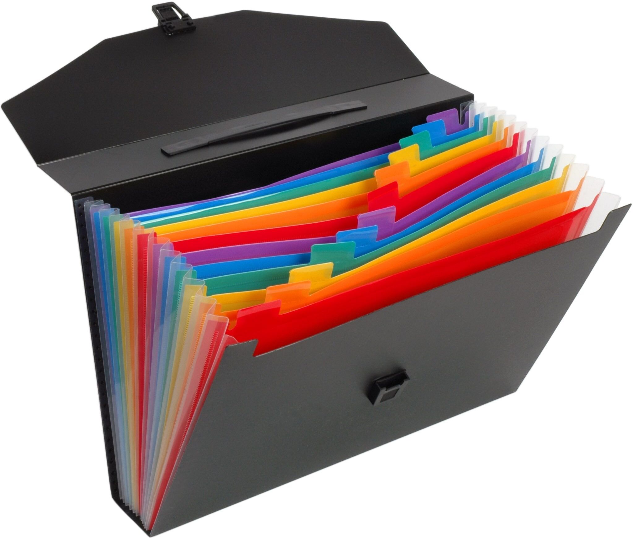 Trieur valisette extensible 13 compartiments Rainbow Class - Viquel - 38 x 26 x6 cm - Lot de 8