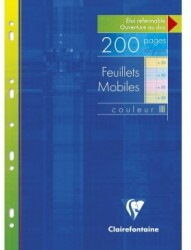 Clairefontaine Etui 200 copies simples format A4 grands carreaux Seyès ass:50Rose,50Bleu,50vert,50Jaune. - Lot de 3 Bleu foncé